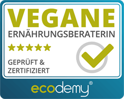 ecodemy-Siegel: Geprüfte und zertifizierte vegane Ernährungsberaterin